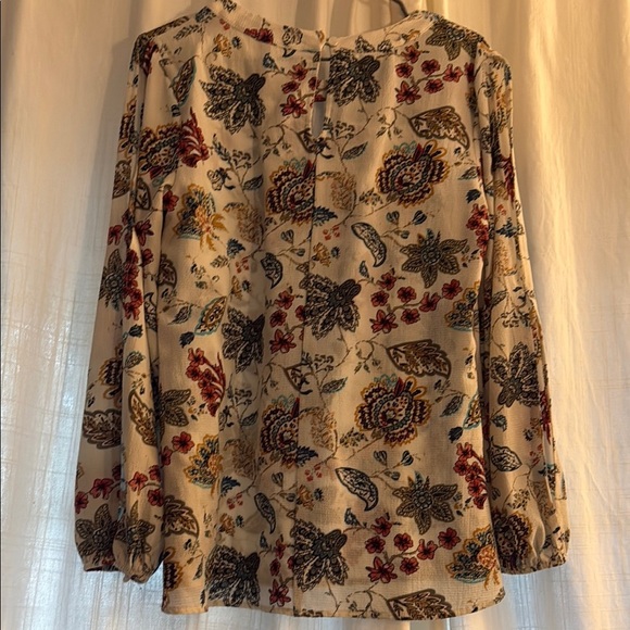 Faith and Joy Split sleeve Floral Print Women's Top - Multicolor - Picture 5 of 5